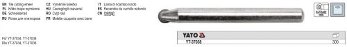 YATO YT-37038 Csempevágó kerék 8 x 10 x 82 mm YT-37036 csempevágóhoz