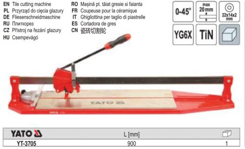 YATO YT-3705 Csempevágó 900 mm