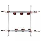 YATO YT-37091 Kézi üveglap szállító keret 6 db tapadó tappanccsal 1600 x 3600 mm, max 150 kg