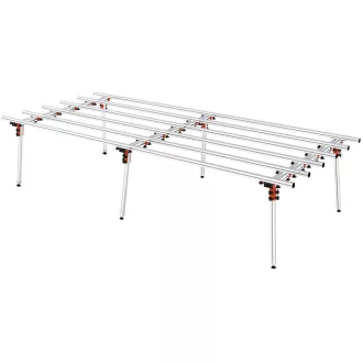   YATO YT-37101 Ősszecsukható állítható rácsos alumínium munkaasztal 1400 x 3600 mm