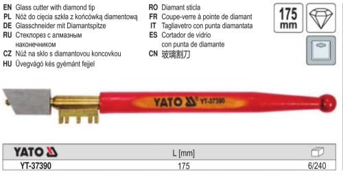 YATO YT-37390 Üvegvágó 175 mm