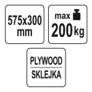 YATO YT-37421 Áruszállító kocsi 575 x 300 mm 200 kg