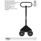 YATO YT-37433 Gipszkartontábla szállító kocsi 100 kg