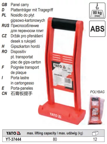 YATO YT-37444 Gipszkartontábla tartó