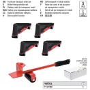 YATO YT-37490 Bútorszállító készlet 5 részes 300kg