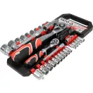 YATO YT-38680 Dugókulcs készlet 51 részes 1/2", 1/4" CrV
