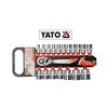 YATO YT-38681 Dugókulcs készlet 19 részes 1/2" 8-32 mm CrV