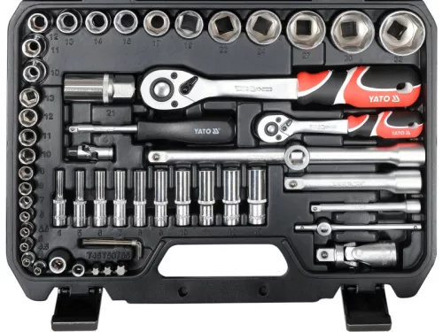 YATO YT-38784 Dugókulcs készlet 93 részes 1/4coll; 1/2coll;