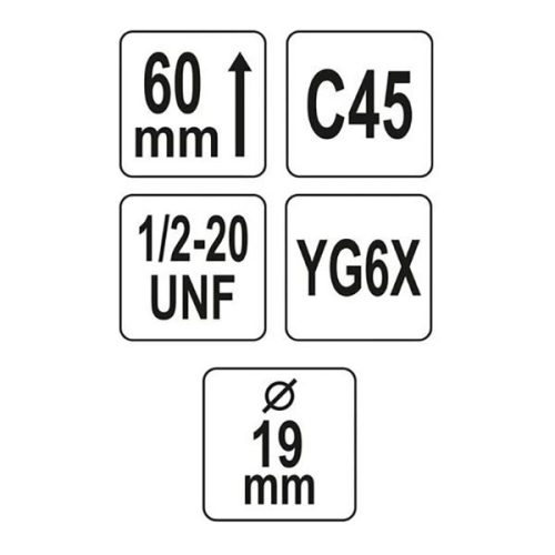 YATO YT-43971 Körkivágó 19 mm 1/2" TCT