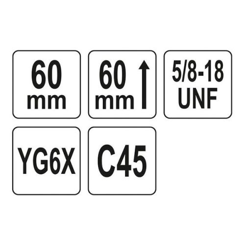 YATO YT-43977 Körkivágó 60 mm 5/8" TCT