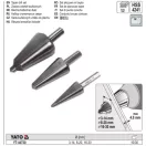 YATO YT-44730 Lépcsős fúró készlet 3 részes inox