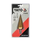 YATO YT-44740 Lépcsős fúró 6-38 mm 12 lépcsős HSS titán-nitrid