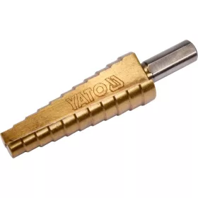   YATO YT-44745 Lépcsős fúró 10-20 mm 11 lépcsős HSS titán-nitrid