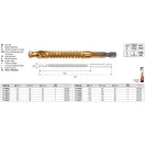 YATO YT-44827 Fém marófúró 9,0 x 102 mm bit befogású HSS-TiN