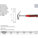YATO YT-4560 Ácskalapács 450 g kovácsolt