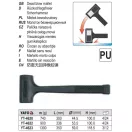 YATO YT-4620 Gumikalapács 740 g visszarúgásmentes 44,5 mm