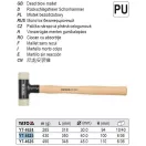 YATO YT-4625 Műanyag kalapács 430 g visszarúgásmentes fehér műanyag