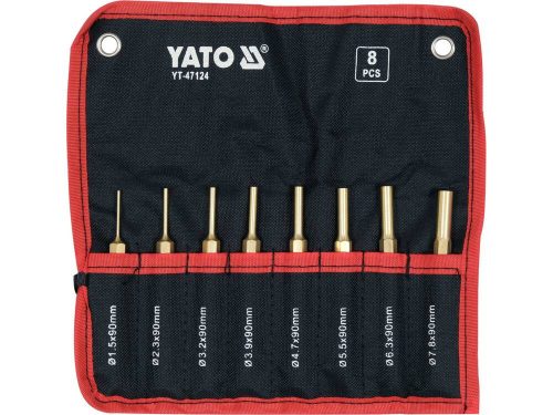 YATO YT-47124 Réz csapszegkitő készlet 8 részes