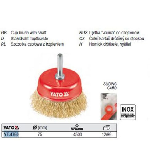YATO YT-4750 Csapos fazékkefe 75