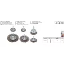 YATO YT-47593 Csapos körkefe, fazékkefe készlet 6 részes inox