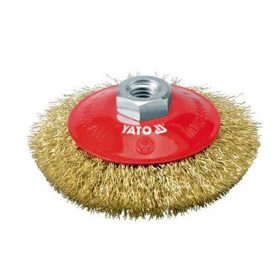   YATO YT-4761 Döntött körkefe M14 100 mm sárgaréz bevonattal