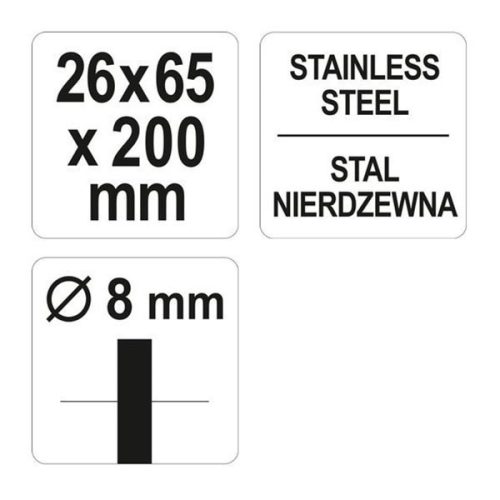 YATO YT-47696 Csapos csőkefe 26 mm inox