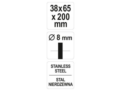 YATO YT-47698 Csapos csőkefe 38 mm inox