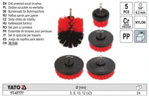 YATO YT-47777 Kefe készlet 5 részes bit befogású