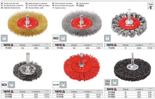 YATO YT-47802 Csapos négertárcsa 100 mm
