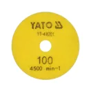 YATO YT-48201 Tépőzáras gyémánt csiszoló és polírozókorong 100 mm / P100 vizes/száraz