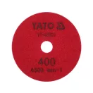 YATO YT-48203 Tépőzáras gyémánt csiszoló és polírozókorong 100 mm / P400 vizes/száraz