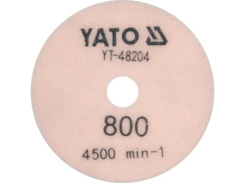 YATO YT-48204 Tépőzáras gyémánt csiszoló és polírozókorong 100 mm / P800 vizes/száraz