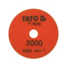 YATO YT-48206 Tépőzáras gyémánt csiszoló és polírozókorong 100 mm / P3000 vizes/száraz