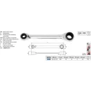YATO YT-4945 Racsnis csillagkulcs 10-13 mm x 17-19 mm / 200 mm 72T CrV