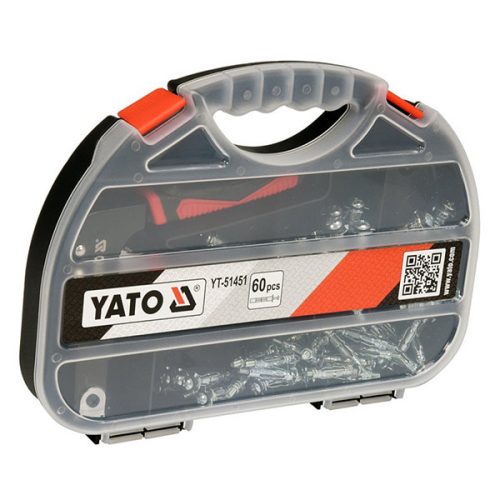 YATO YT-51451 Molly fogó üreges bővítőcsavarokhoz + 60 db csavar