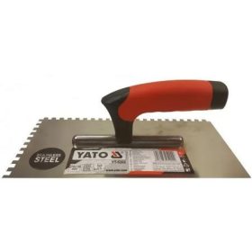 YATO YT-5202 Glettvas 130 x 270 mm inox fogazott 6 x 6