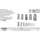 YATO YT-52622 Kittkinyomó hegy készlet 14 részes inox