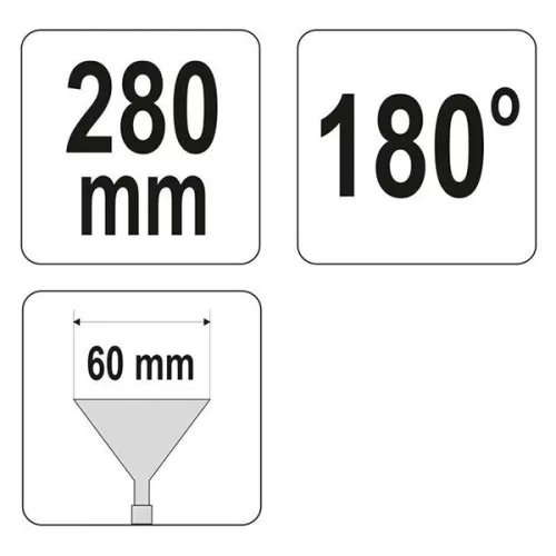 YATO YT-5415 Falcfogó 280 x 60 mm 180°