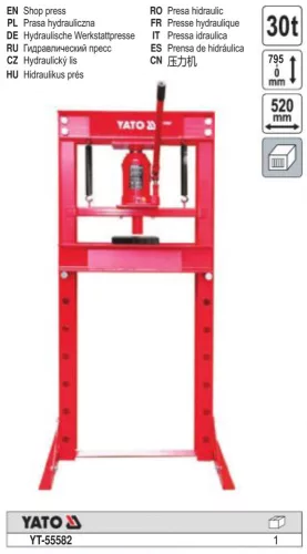 YATO YT-55582 Hidraulikus prés 30T