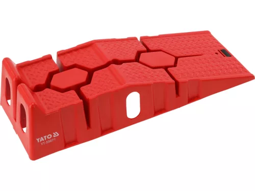 YATO YT-55671 Autórámpa készlet PP műanyag teherbírás 2 x 1,5T (3T) piros 2 db/csomag