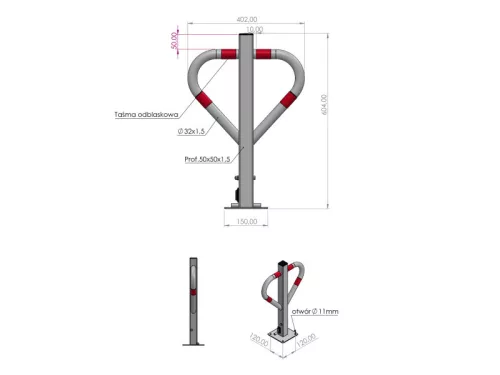 YATO YT-55740 Parkolásgátló zárral