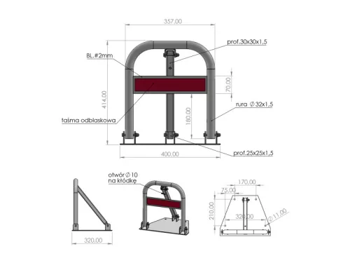 YATO YT-55749 Parkolásgátló