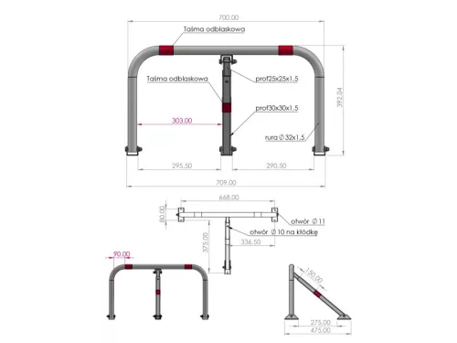 YATO YT-55753 Parkolásgátló