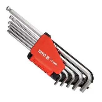   YATO YT-5837 Imbuszkulcs készlet 12 részes 1/16"-3/8" CrV