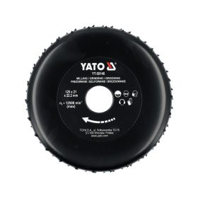  YATO YT-59146 Ráspolykorong sarokcsiszolóra fához 125 mm átmérő fogak a paláston
