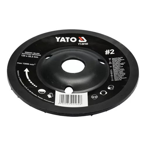 YATO YT-59165 Ráspolykorong közepes #2 125 x 22,2 mm