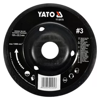 YATO YT-59170 Ráspolykorong finom #3 125 x 22,2 mm