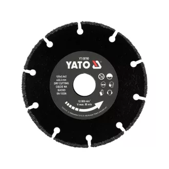   YATO YT-59760 Vágókorong fára szegmentált gyémántszórt 125 mm átmérő