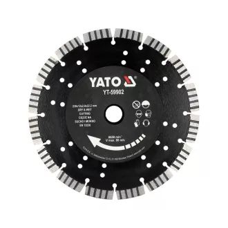   YATO YT-59902 Gyémánt vágókorong vasbetonhoz szegmentált 230 mm