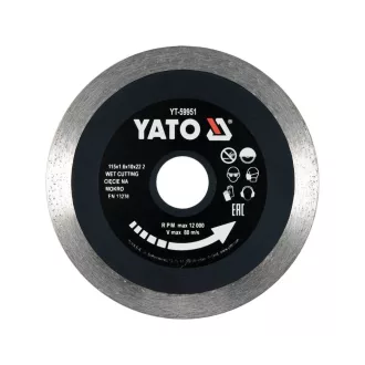   YATO YT-59951 Gyémánt vágókorong 115 x 1,6 x 10 x 22,2 mm folytonos